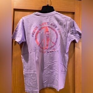 🎩Salt Life Peace Love Sun Salt Washed Light Purple Paddle Board  T-Shirt NWT